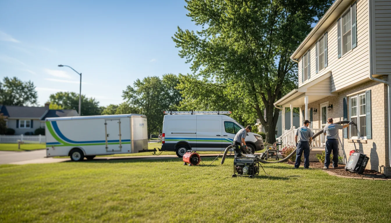 Flooded Basement Restoration And Cleanup With Repair in Dana, IA near me